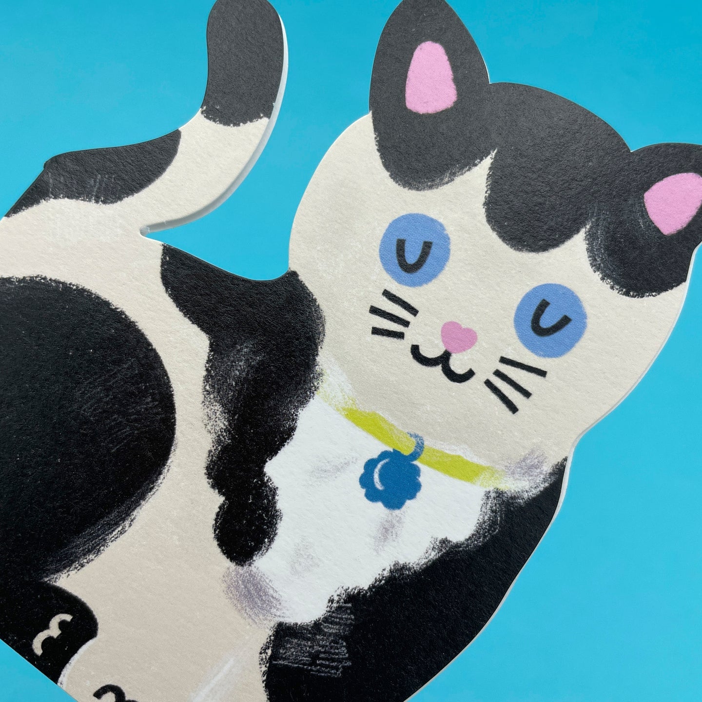 Black And White Mini Kitten Greetings Card