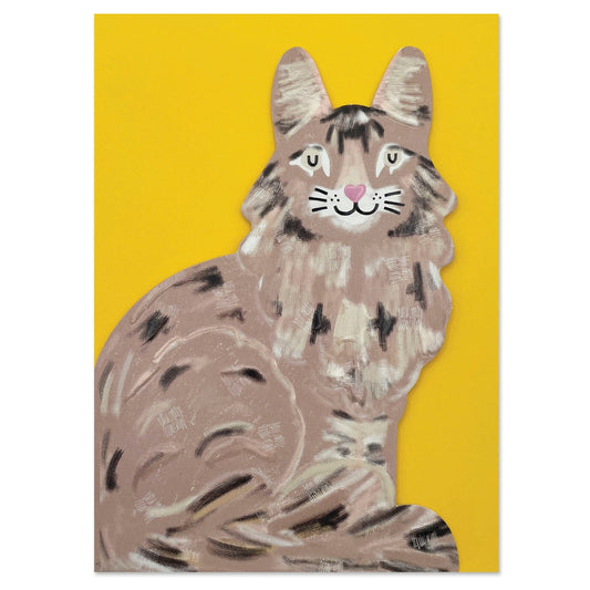 Maine Coone Greetings Card