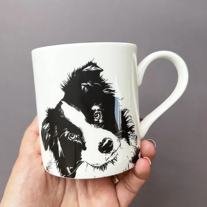 Border Collie Fine Bone China Mug