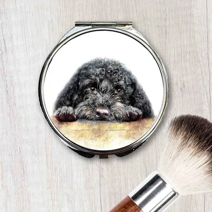 Compact Mirror Arnie Cockapoo/Cavapoo