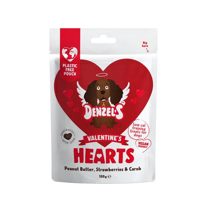 Limited-Edition Valentine’s Hearts - Peanut Butter, Strawberries & Carob