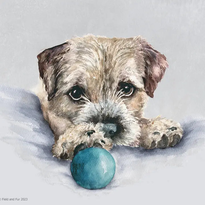 Glass Cutting Board Border Terrier Murry