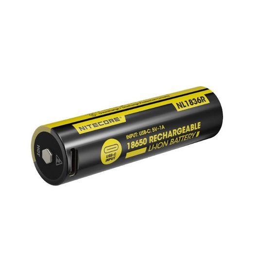 Nitecore NL1836R USB-C Li-ion Battery