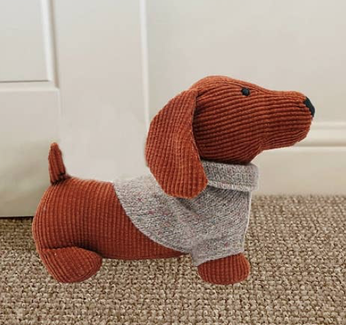 Orange Dog Door Stop